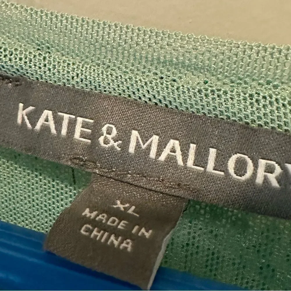 Kate & Malory XL Elegant Green Bling Sequin Cardigan - Picture 4 of 7